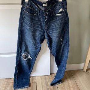 SOLD- Abercrombie & Fitch destroyed denim jeans (like new)